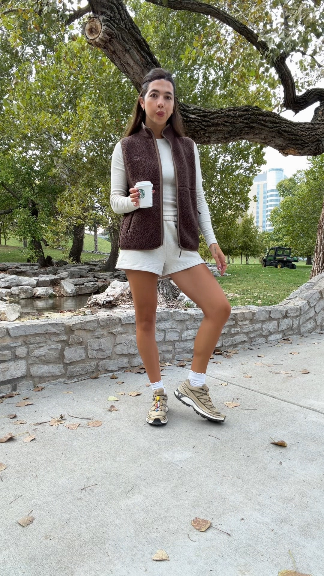Fall outfit! S in longsleeve and vest & M in shorts. TTS Salomon’s 

#LTKStyleTip #LTKFindsUnder50 #LTKActive