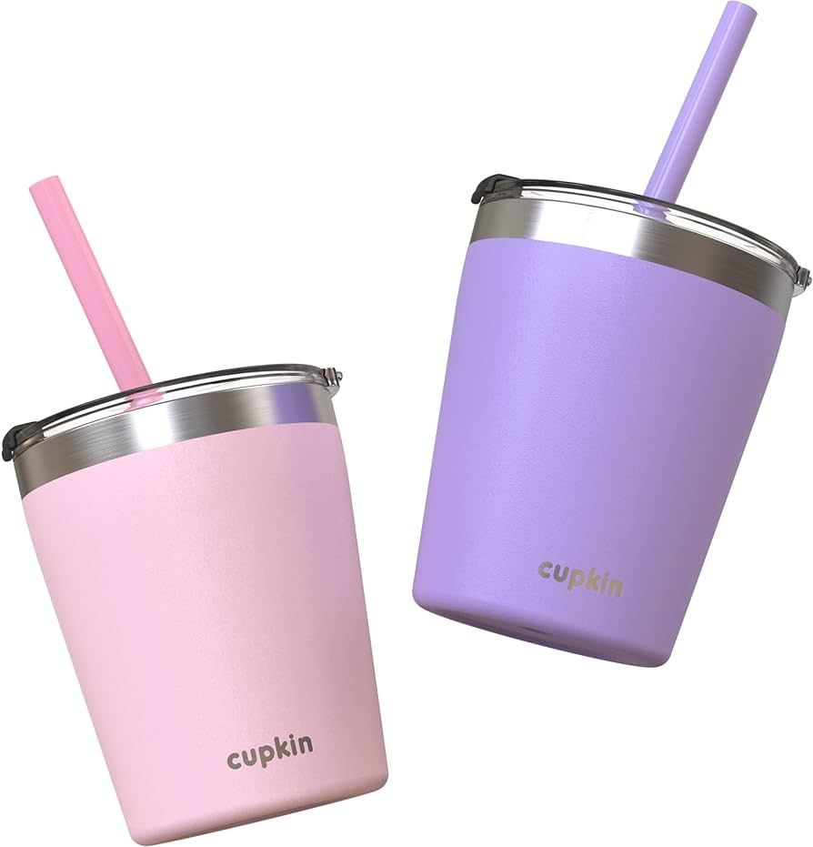Cupkin Kids & Toddler Cups - The Original 8 oz Stackable Stainless Steel Sippy Cups for Toddlers ... | Amazon (US)