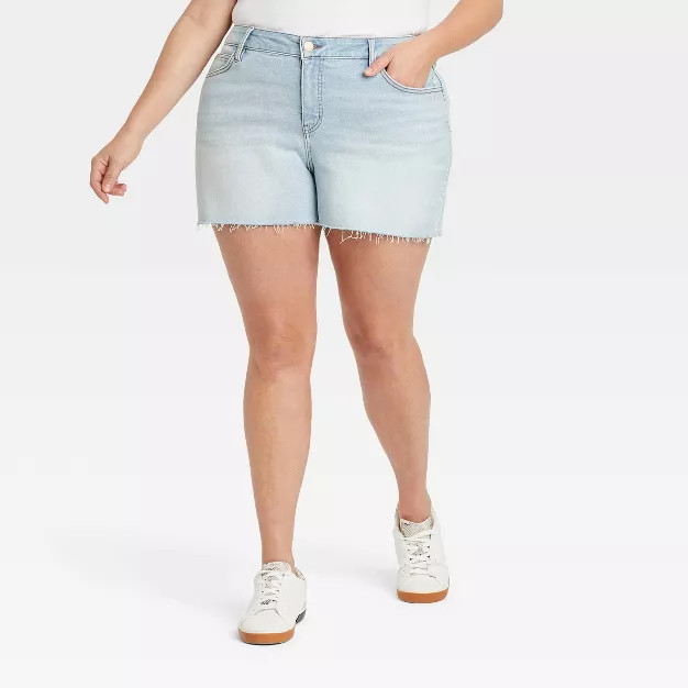 Women's Plus Size Jean Shorts - Ava & Viv™ | Target