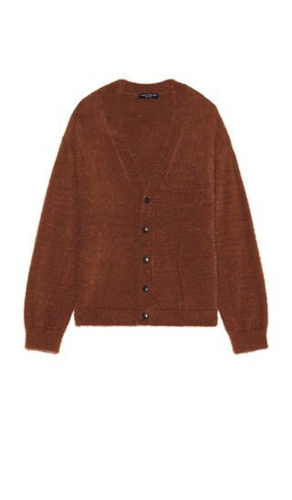 Eyelash Cardigan in Chocolate | Revolve Clothing (Global)