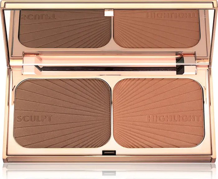 Filmstar Bronze & Glow Medium to Dark Face Sculpt & Highlight Powder Palette | Nordstrom