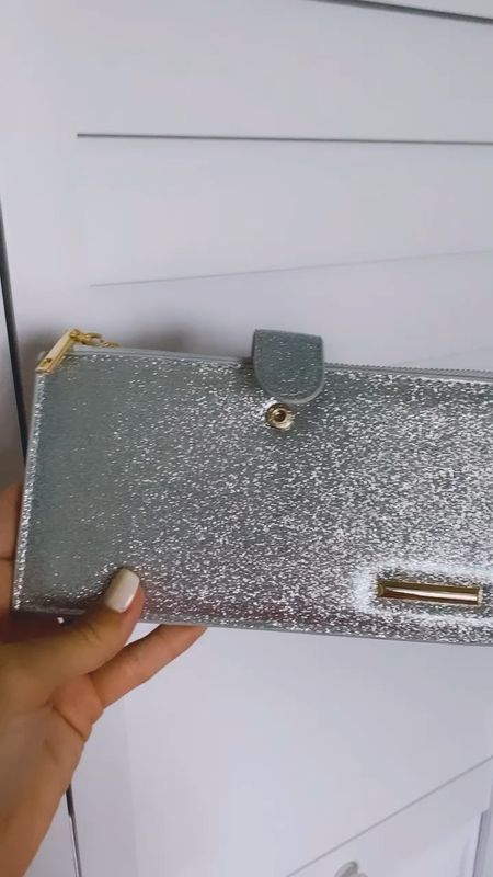 RFID blocking silver sparkly wallet 

#LTKFind #LTKitbag #LTKtravel