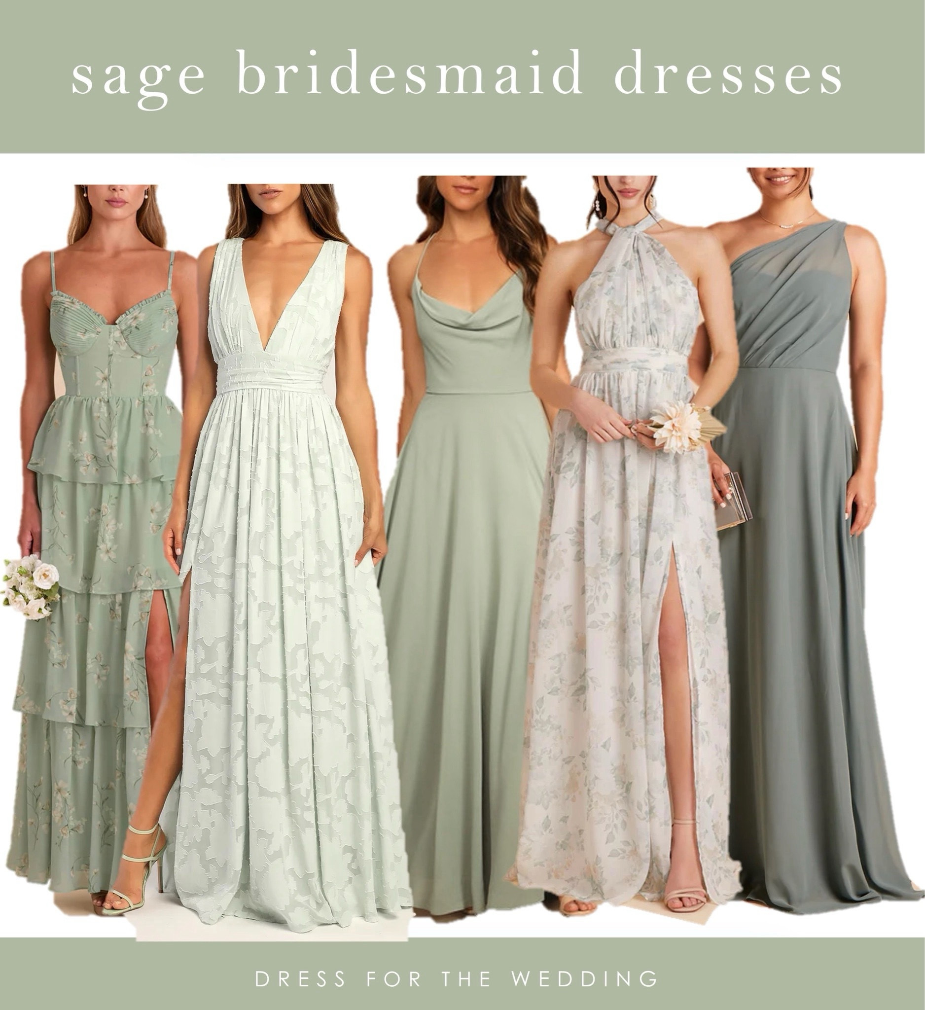 Sage green bridesmaid dresses Mix and match bridesmaid dress 
Green dress 
Green dress for a wedding 
Wedding attire ideas 
Floral dresses for weddings 
Lulus dresses 
Birdy Grey dress 
Affordable bridesmaid dress 
Sage green dress 



#LTKSeasonal #LTKWedding #LTKFindsUnder100
