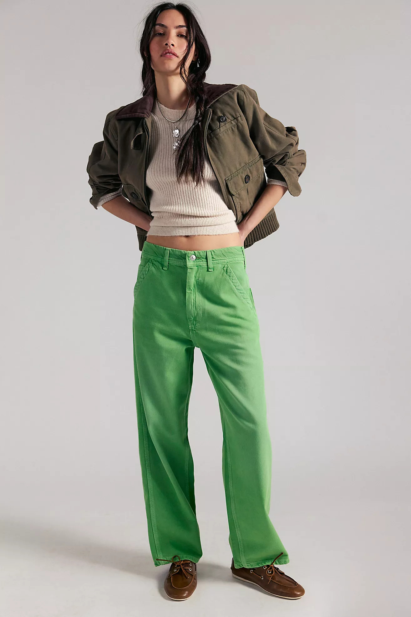 We The Free Easton Low-Rise Workwear Jeans | Free People (Global - UK&FR Excluded)