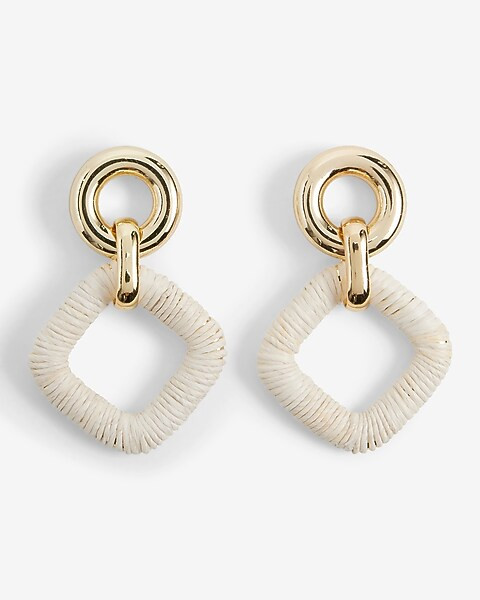 Wrapped Linked Drop Earrings | Express