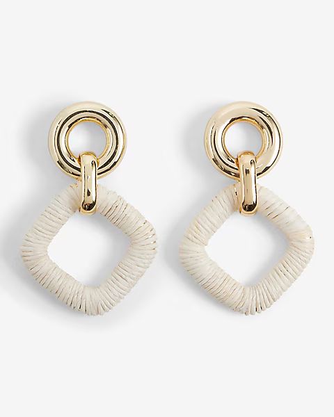 Wrapped Linked Drop Earrings | Express