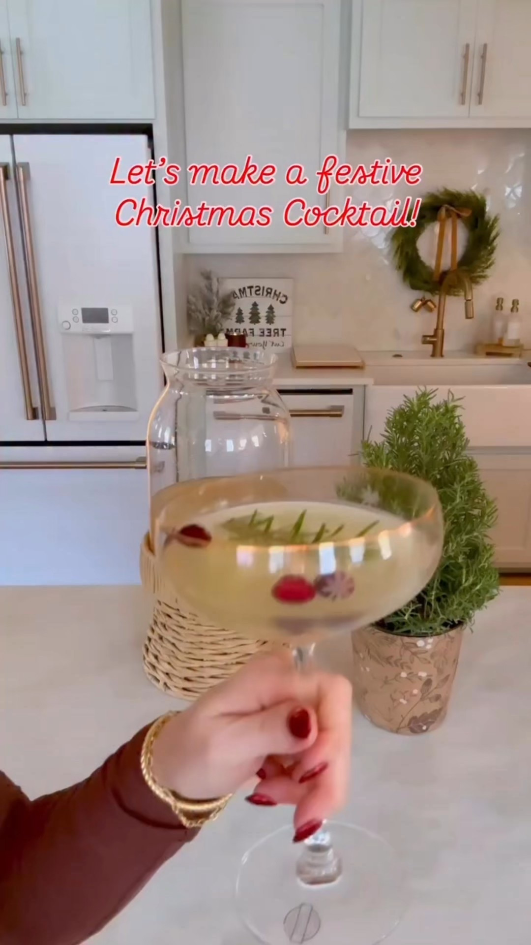Christmas cocktail recipe - holiday party inspo. 
My exact drink dispenser is sold out at Target, but I linked a lot of similar options for you! 

White Christmas Lemon Drop Martini Recipe Big Batch (makes 16):

-4c Vodka
-2c White Cranberry Juice
-2c lemon juice (fresh is best but bottled is easier!)
-1c Orange Liquor (this is where I felt I ruined it. I used the Grand Marnier I had on hand instead of a clear liquor like triple sec and it altered the color from the pure white the cocktail is meant to be to an off white).
-2c Diluted Simple Syrup (use 1c sugar to 2c water)
-Optional: Sprinkle in white EDIBLE glitter for a beautiful glistening effect.
Garnish with fresh rosemary and cranberries .

#LTKHoliday #LTKFindsUnder50 #LTKfoodie