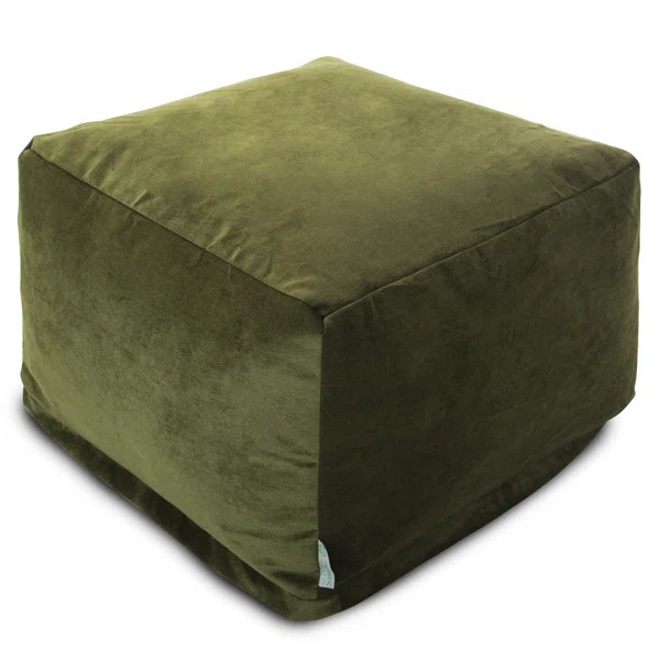 Villa 27'' Wide Velvet Square Pouf Ottoman | Wayfair Professional