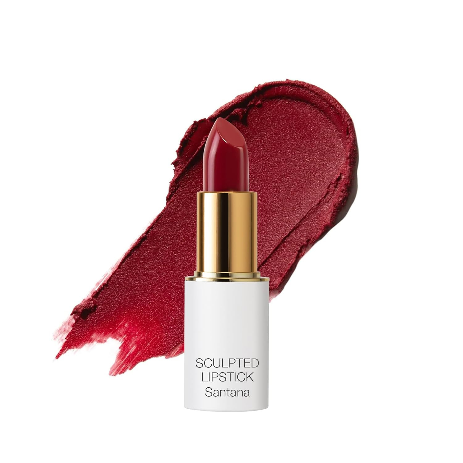 Ogee Full Bloom Sculpted Lipstick (Santana - Cherry Red) - Long Lasting Organic Lipstick with Joj... | Amazon (US)