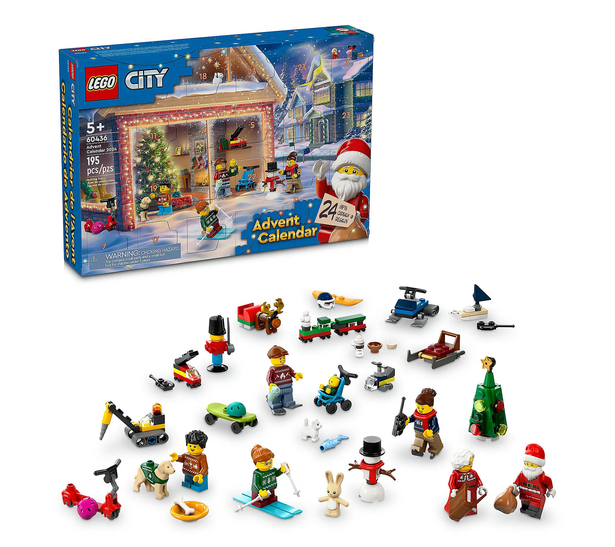 LEGO City Advent Calendar 2024 195-Piece Building Set | QVC
