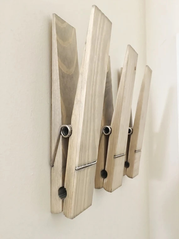 Jumbo Clothespin SET OF 3 Extra Large Clothespin Towel - Etsy | Etsy (US)