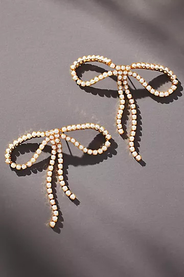 Crystal Bow Earrings | Anthropologie (US)