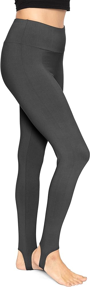 STRETCH IS COMFORT Oh So Soft High Waist Stirrup Leggings, Lightweight and Durable, Multiple Colo... | Amazon (US)