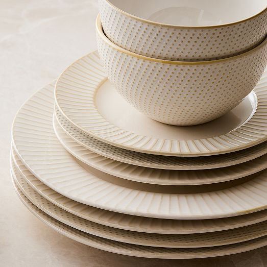 Textured Stoneware Dinnerware Collection | West Elm (US)