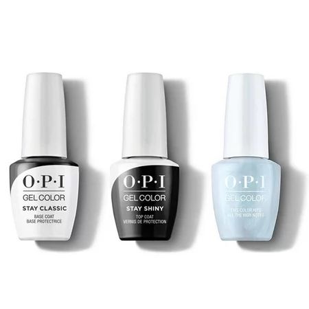 OPI Nail GELCOLOR Muse of Milan Combo 3CT - Stay Classic Base Shiny Top & This Color Hits All The Hi | Walmart (US)