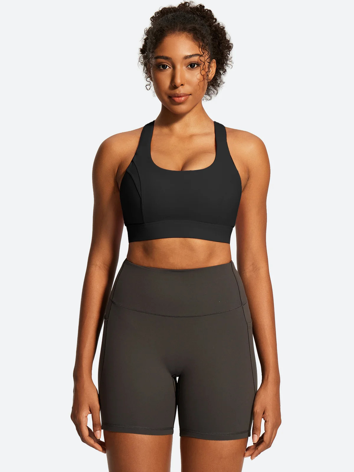 IUGA High Impact Adjustable Criss Cross Back Sports Bra | IUGA