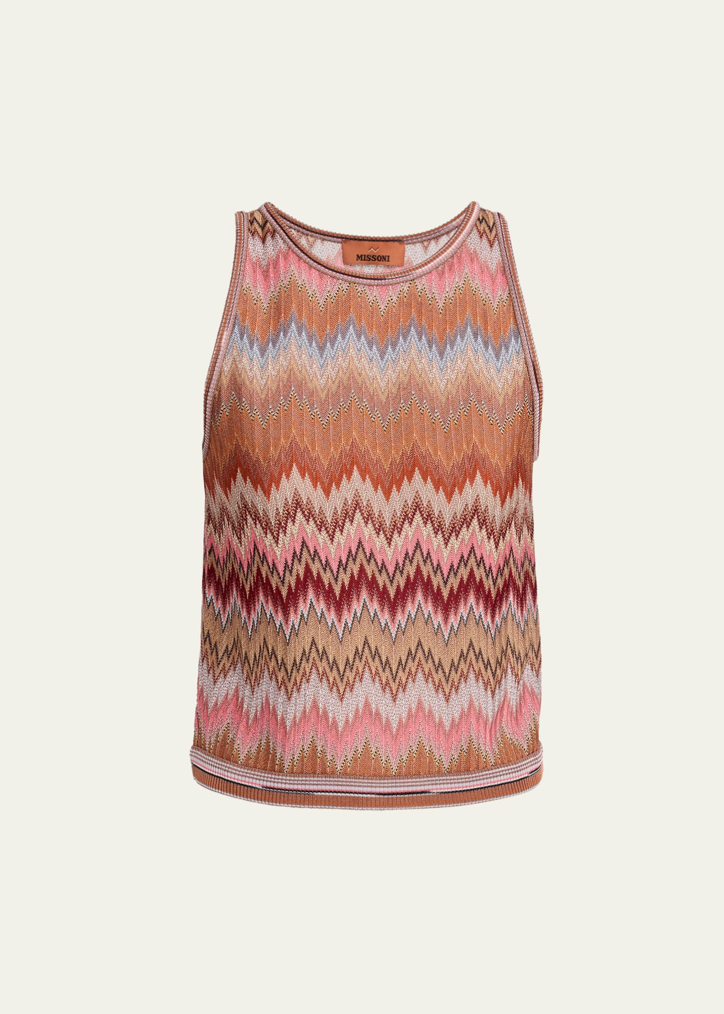 Missoni Multicolor Snake Chevron Knit Tank Top | Bergdorf Goodman