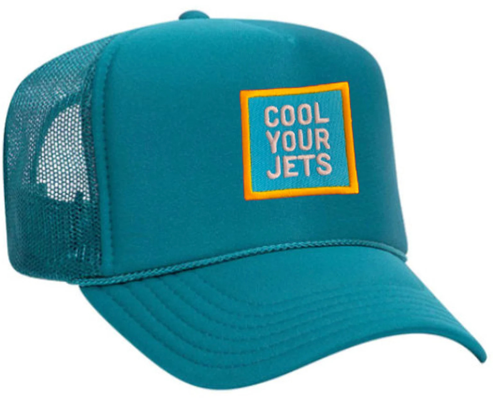 COOL YOUR JETS - Embroidered Patch Trucker Hat (Multiple Colors) | Etsy (US)