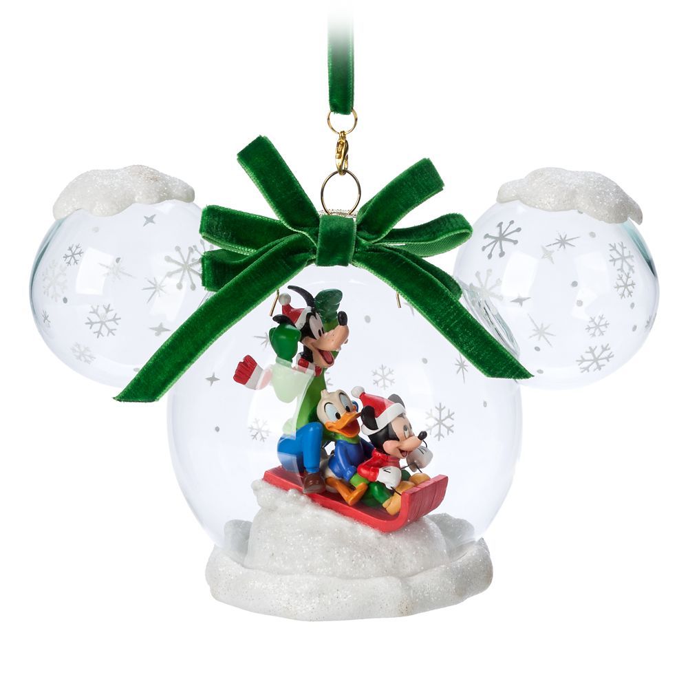 Mickey Mouse and Friends Glass Dome Sketchbook Ornament | Disney Store