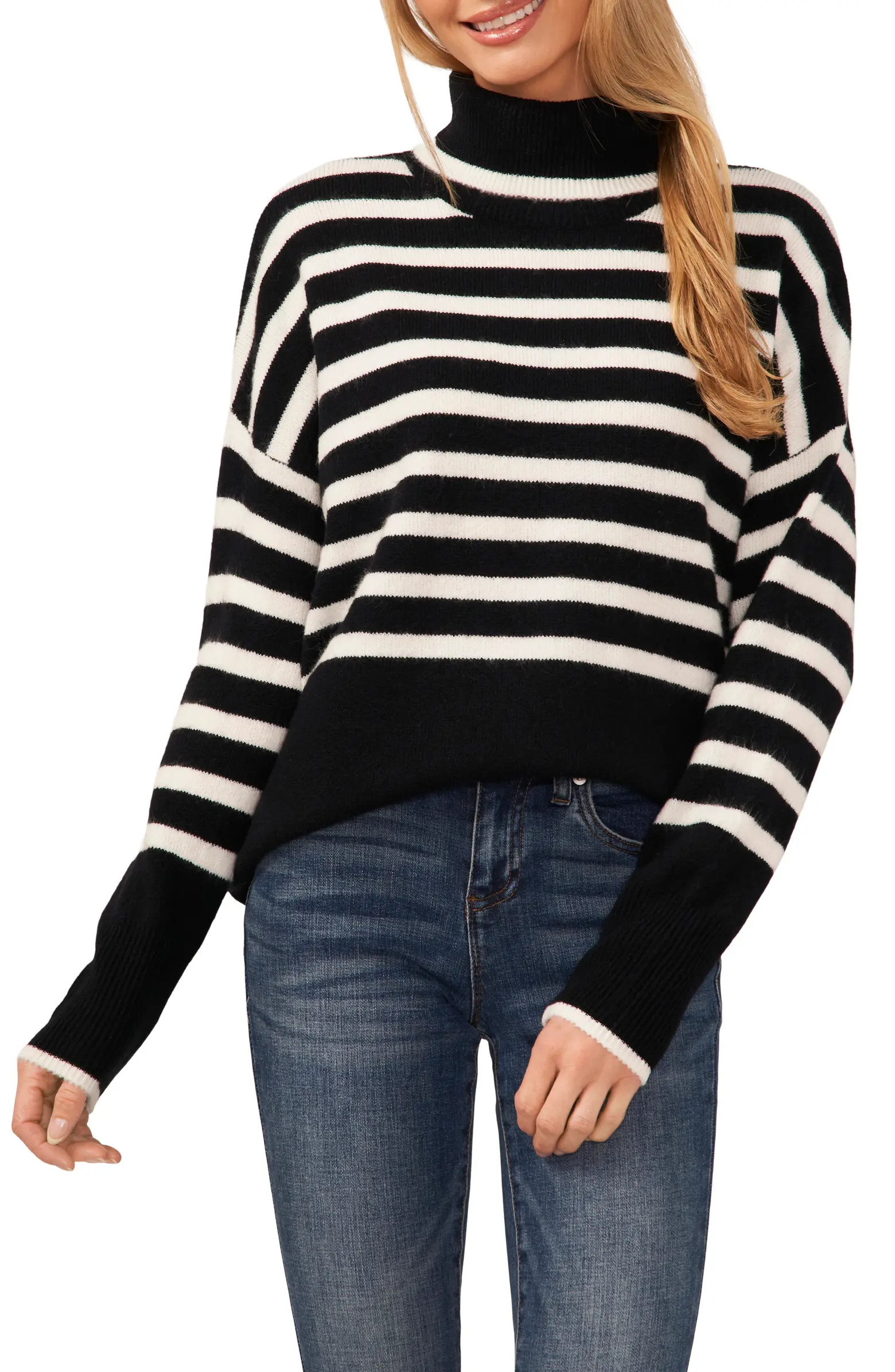 Stripe Turtleneck Sweater | Nordstrom