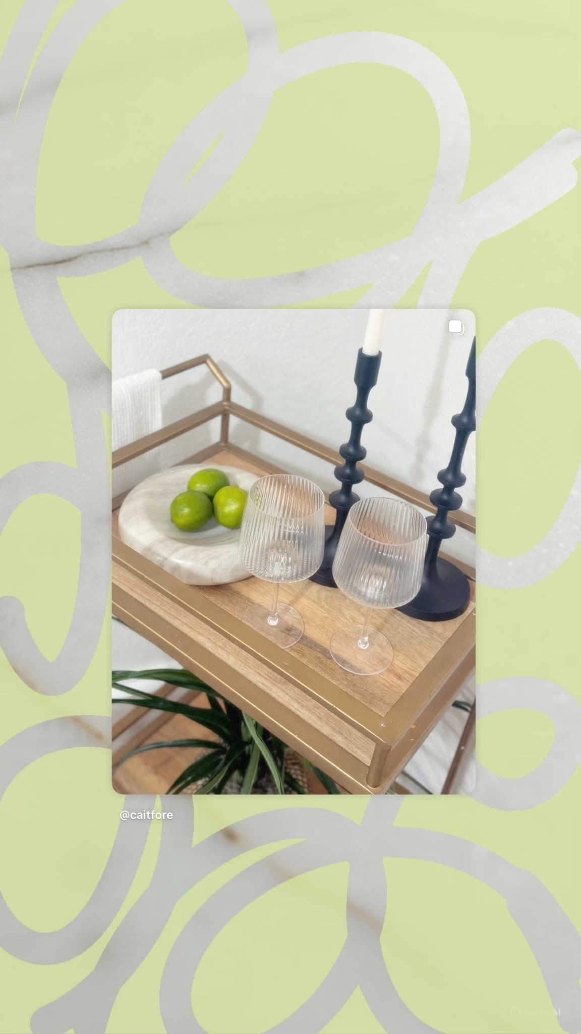 Bar cart decor 🍋‍🟩 💫 

#LTKStyleTip #LTKFindsUnder50 #LTKHome