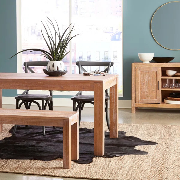 Montauk 63'' Pine Solid Wood Dining Table | Wayfair North America