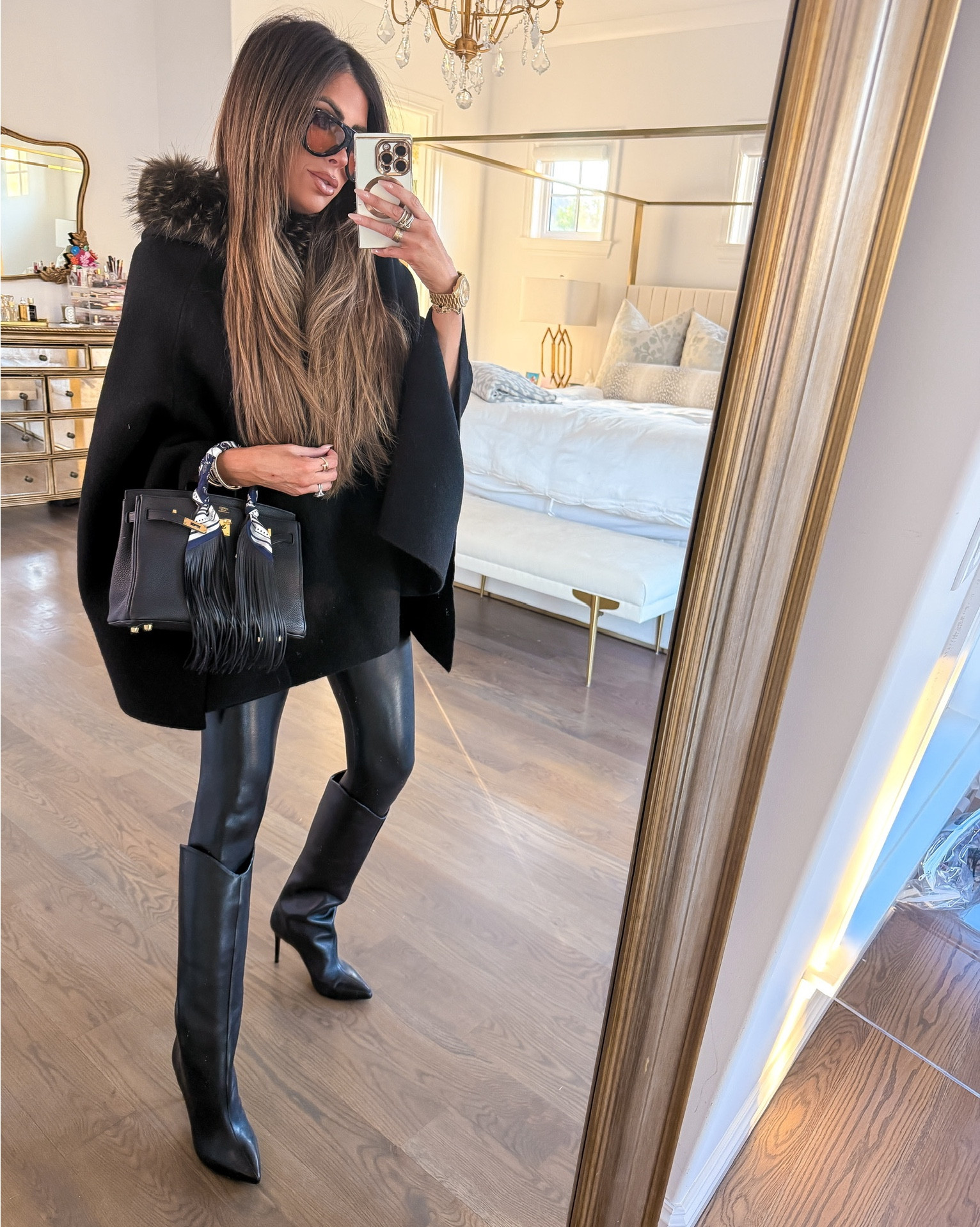 I’m wearing a size medium in this faux fur cape and size small in leggings! 

Zara fashion, Zara finds, Faux Fur Cape, Church OOTD, Church outfit, Black leggings, Boots, Holiday outfits, Statement coats, Emily Ann Gemma

#LTKootd #LTKSeasonal #LTKHoliday