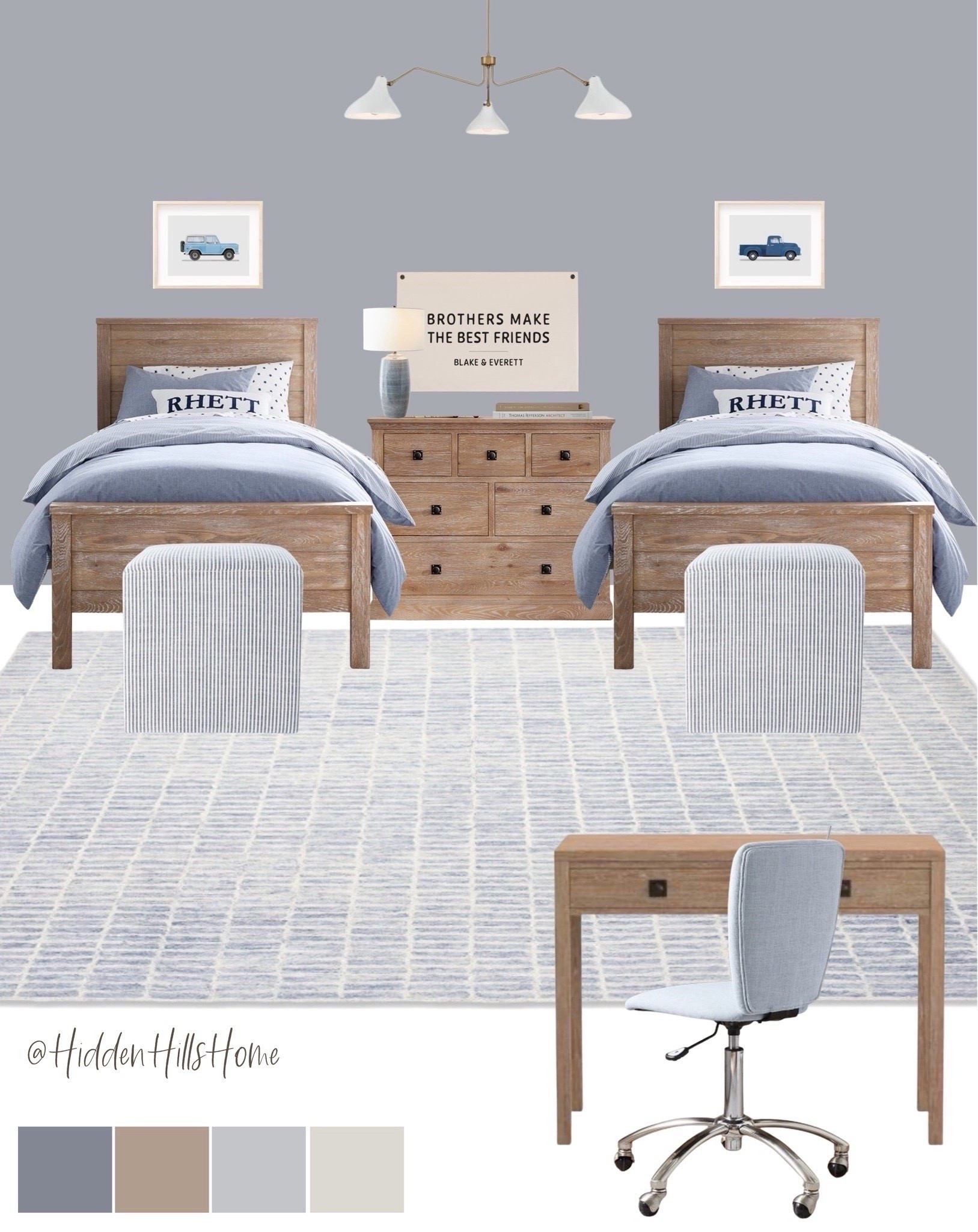 Kids bedroom, shared sibling bedroom, kids room design. Home decor. Modern transitional shared boys bedroom mood board, brothers bedroom design, coastal shared boys bedroom mood board #boys 



#LTKKids #LTKSaleAlert #LTKHome