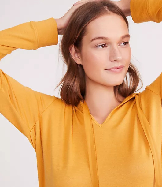 Lou & Grey Soft Jersey Hoodie Top | Lou & Grey (US)