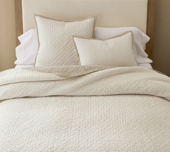 Cross Stitch Velvet Quilt | Pottery Barn (US)