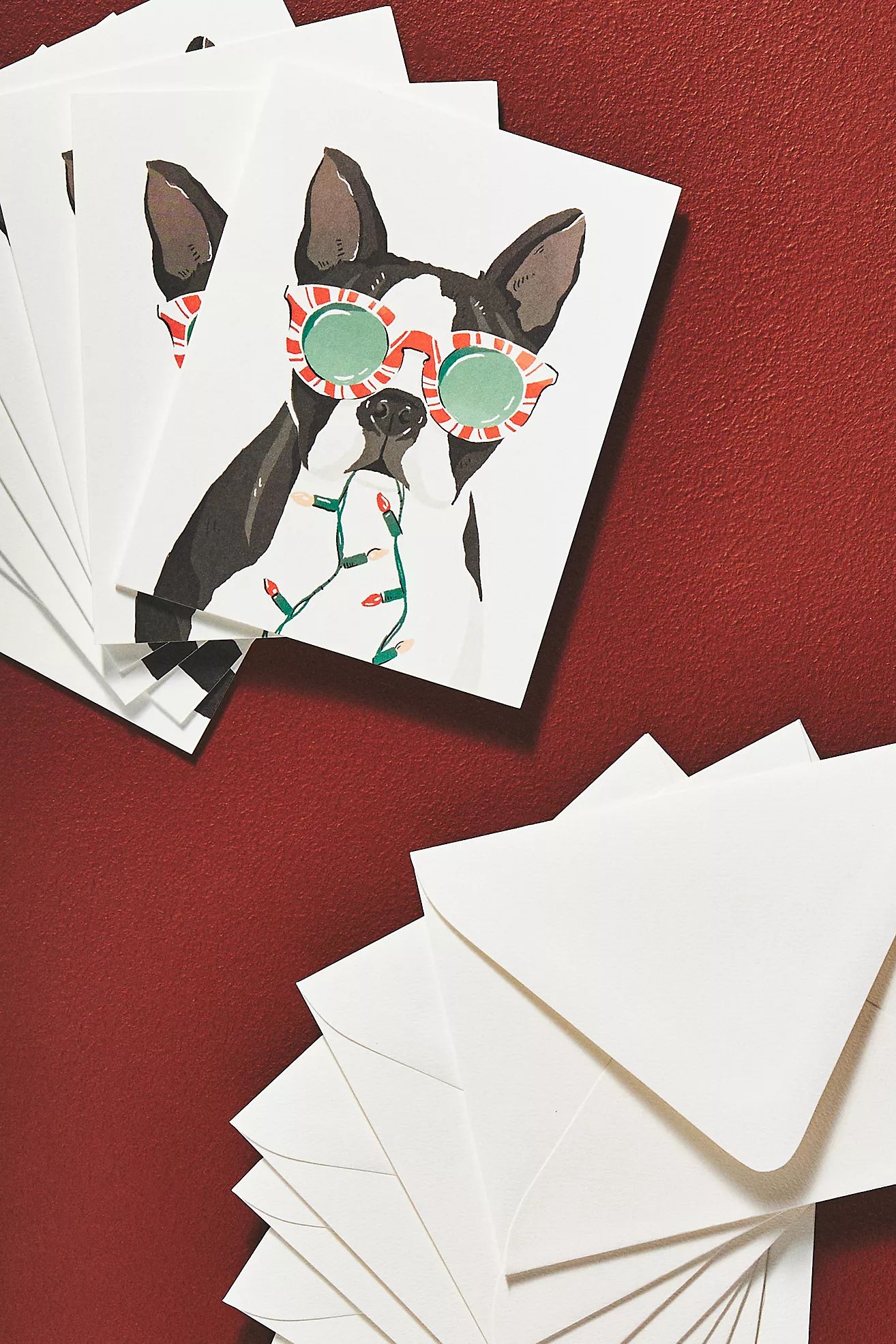 Amy Heitman Holiday Dog Boxed Greeting Cards, Set of 8 | Anthropologie (US)