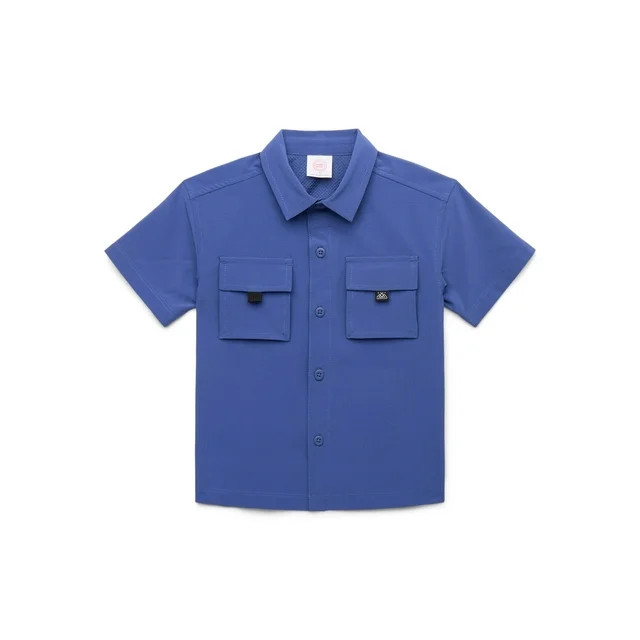 Wonder Nation Toddler Boys Adventure Shirt with Short Sleeves, Sizes 12M-5T | Walmart (US)