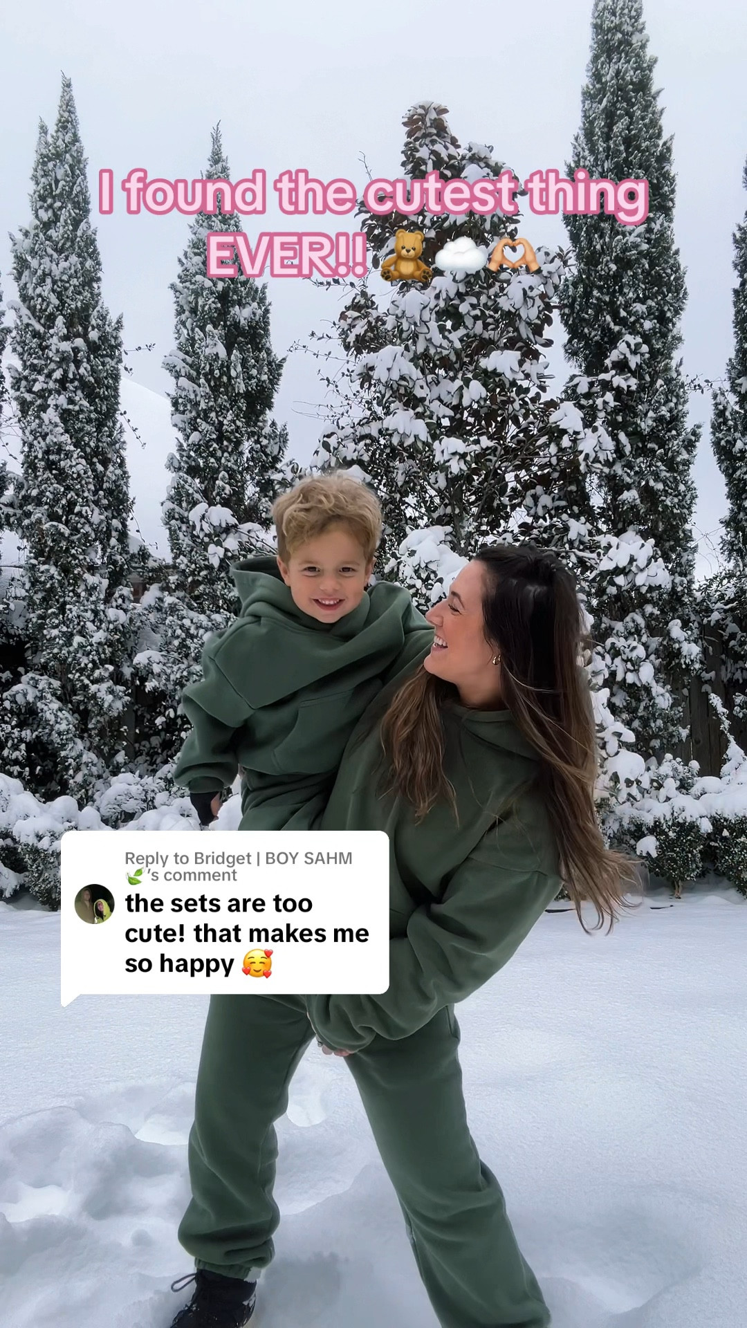 Matching sets forever ❄️☁️🫶🏼

#LTKSeasonal #LTKFamily #LTKKids