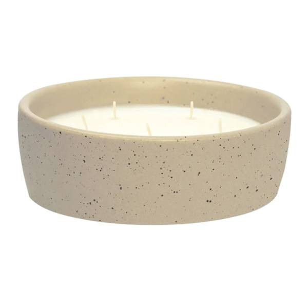 5-Wick Key Lime & Clove Scented Citronella Candle, 8", Brown, Ceramic, sold by At Home | At Home