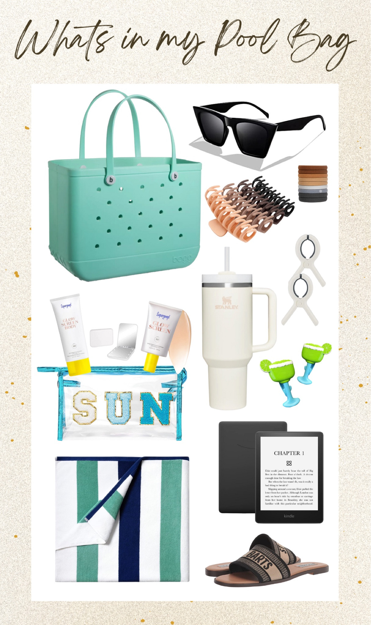 Headed to the pool! Summer is officially here! 

pool bag, tote, beach bag, summer, essentials, Amazon, skincare, spf, sunscreen, XL beach towel, sandals, clips, must haves, vacation

#LTKSeasonal #LTKswim #LTKunder100