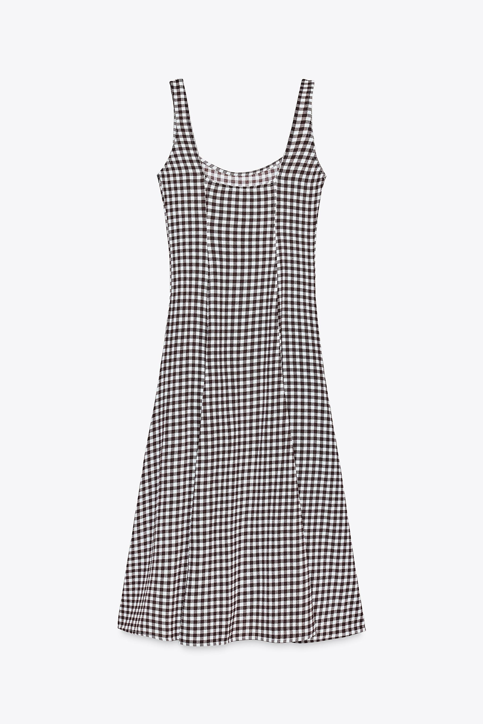 GINGHAM CHECK DRESS | Zara UK