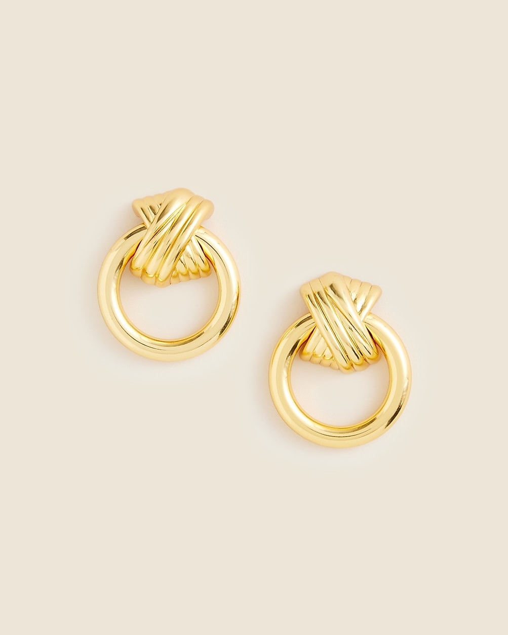 Crisscross door knocker earrings | J. Crew US