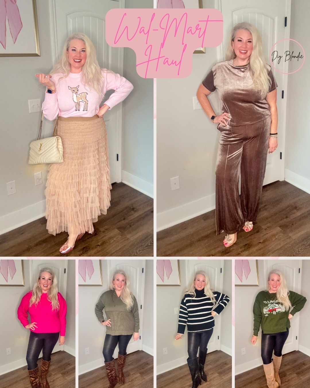 Can you believe these outfits are ALL FROM WAL-MART???  Fabulous AND under $20?  YES PLEASE!

#LTKMidsize #LTKootd #LTKFindsUnder50
