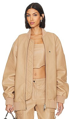 Hiro Jacket in White & Beige | Revolve Clothing (Global)