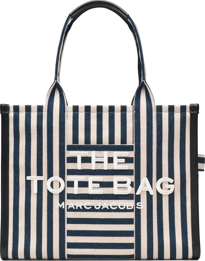 The Stripe Canvas Large Tote Bag | Nordstrom