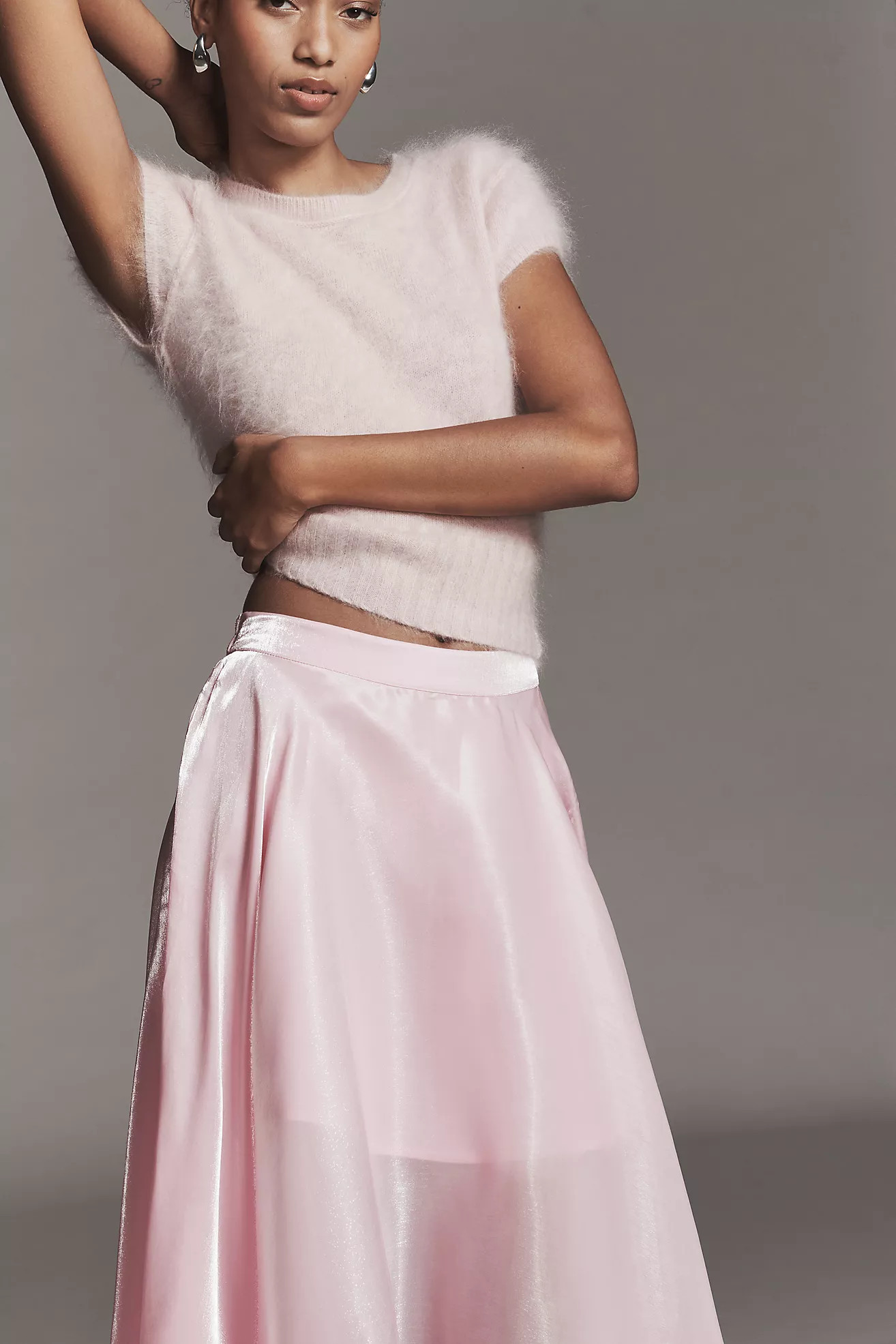 Bl-nk Marea Shine Midi Skirt | Anthropologie (US)