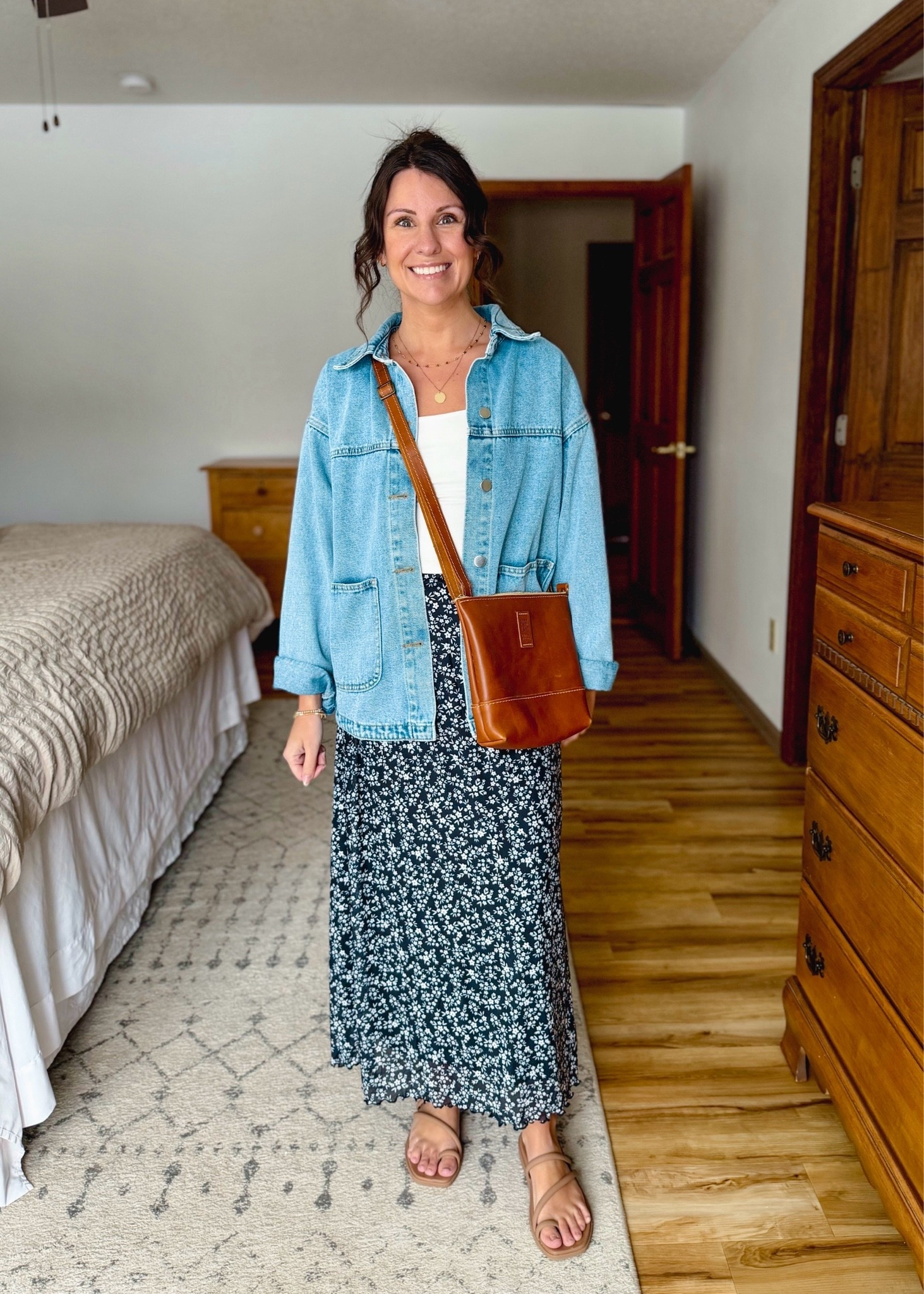 small in my tank, xs in my denim jacket, small in my skirt and 6 in my croc sandals.

#LTKPetite #LTKgrwm #LTKootd