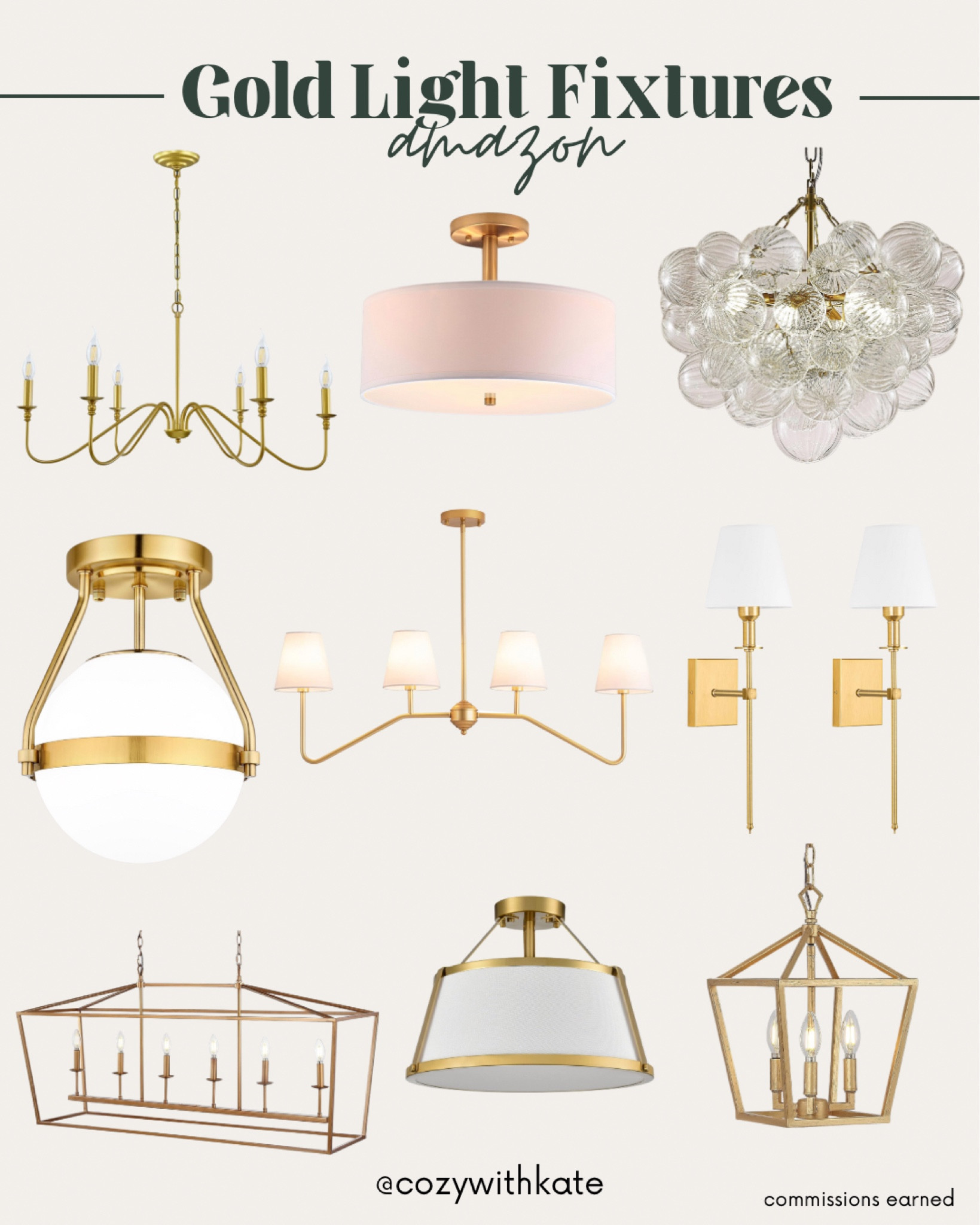 Gold light fixtures from Amazon! Mix of high & low $ 

Brass | gold | flush mount light | ceiling light | kitchen lighting | dining room lights | hallway lights | 

#LTKstyletip #LTKhome #LTKsalealert