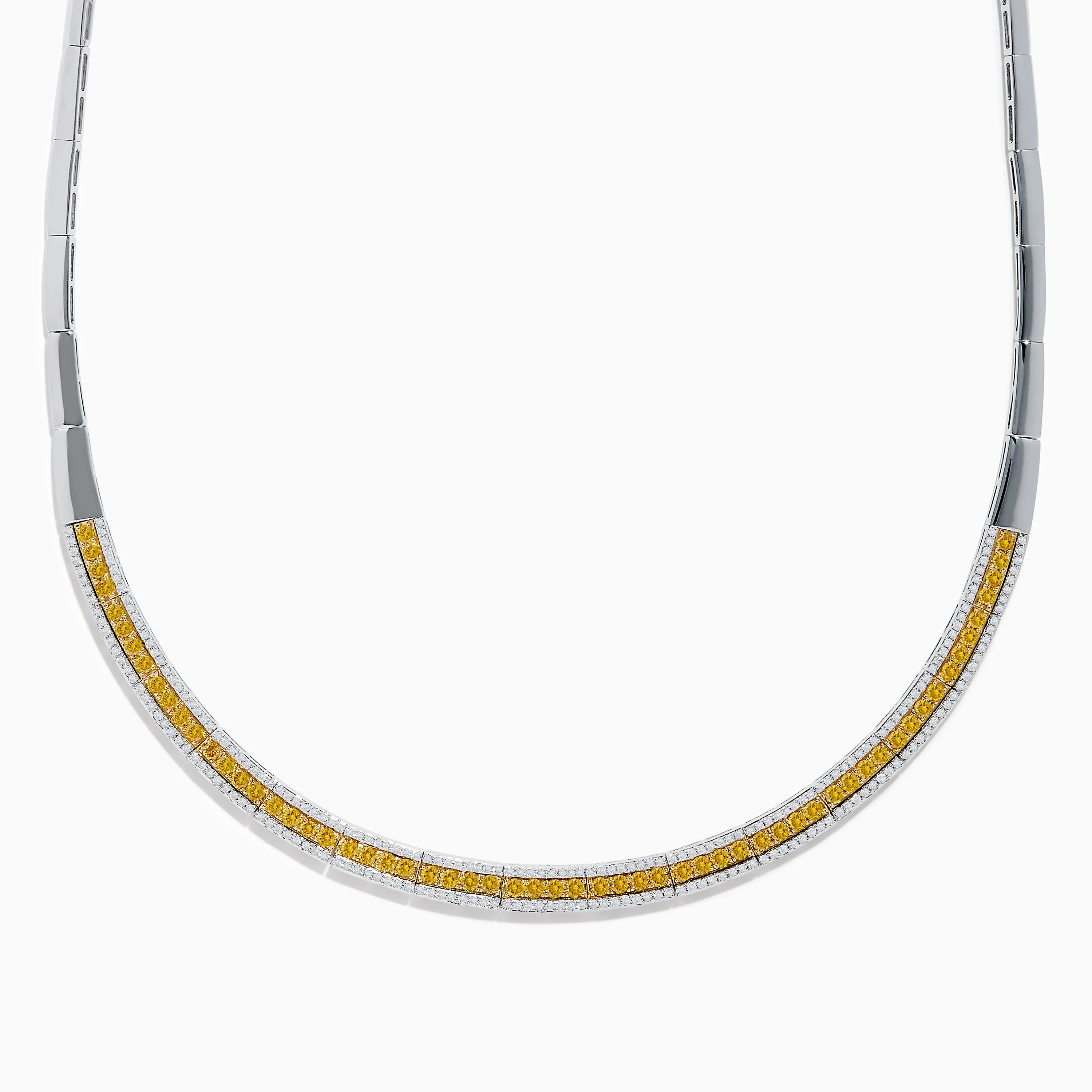 Canare 14K Two Tone Gold White and Yellow Diamond Necklace | Effy Jewelry