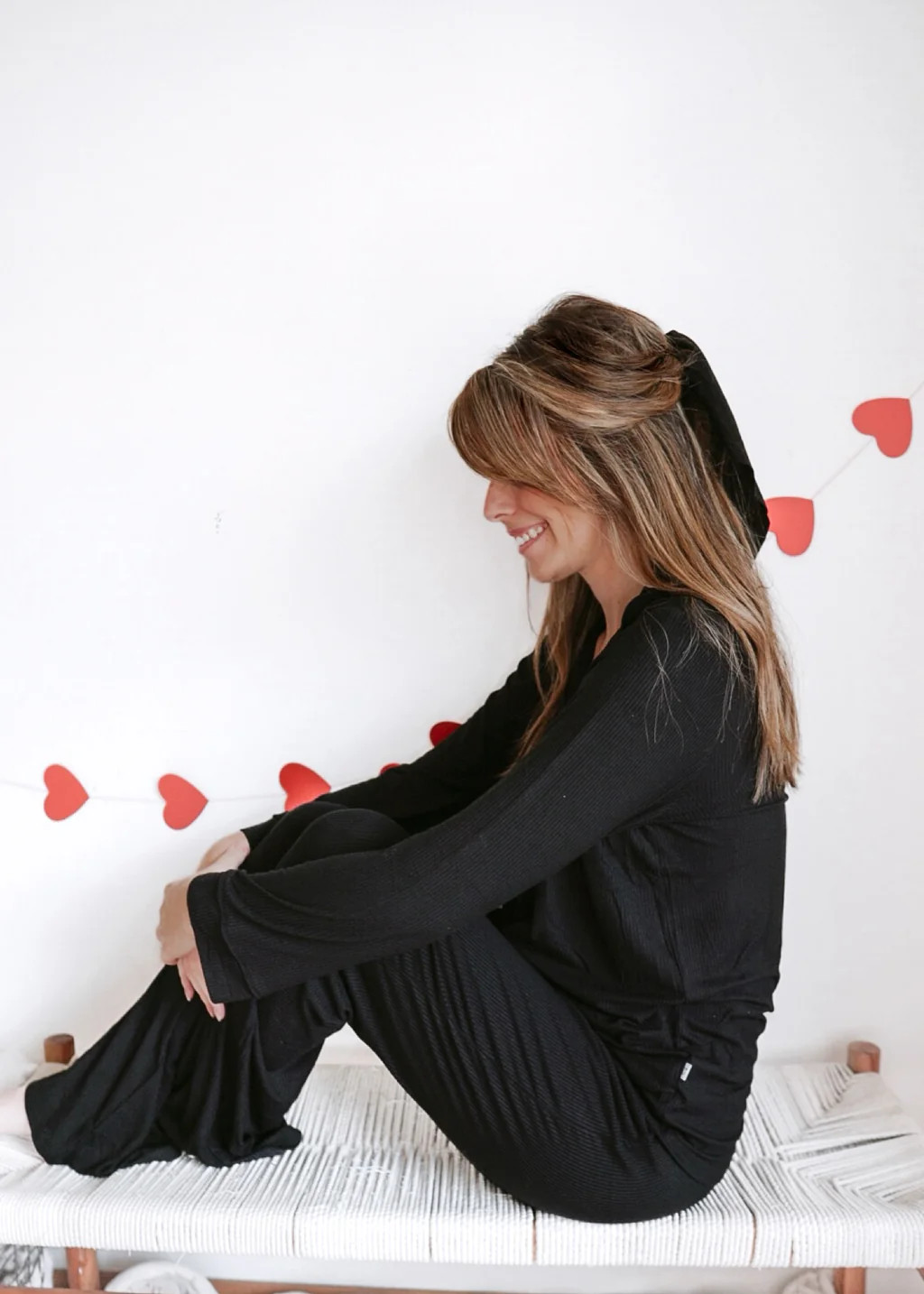 BLACK RIB WOMEN’S RELAXED FLARE DREAM SET | Dream Big Little Co.