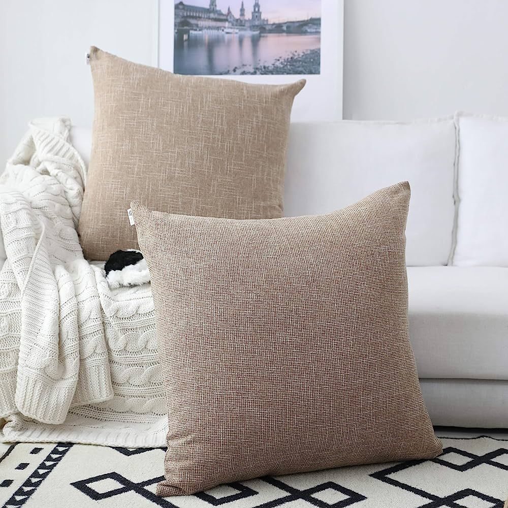 Kevin Textile Pillow Covers Star Faux Linen Cushion Cases Super Soft Throw Pillow Sham for Bedroo... | Amazon (US)
