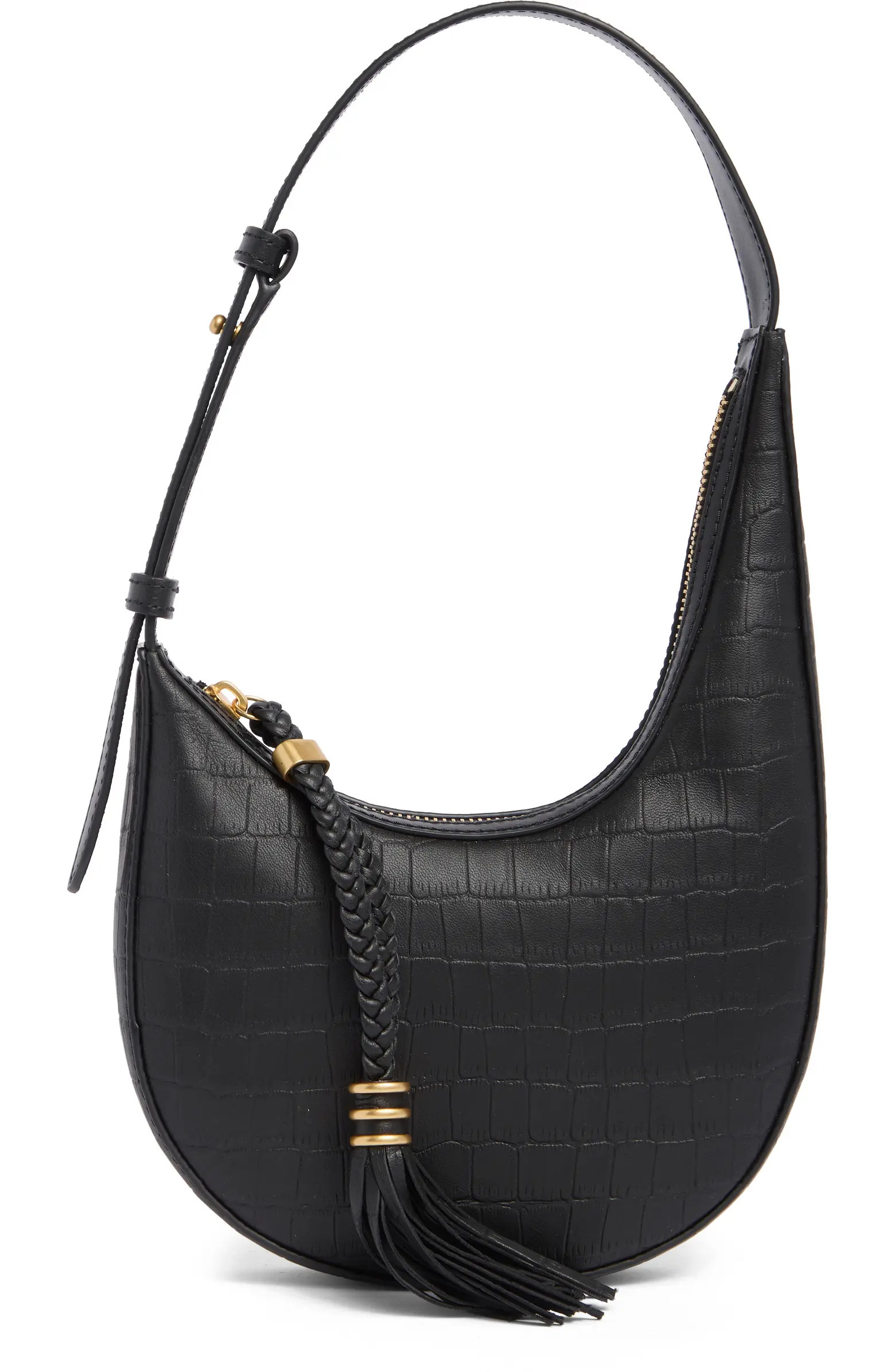 Vince Camuto Small River Croc Embossed Hobo Bag | Nordstromrack | Nordstrom Rack