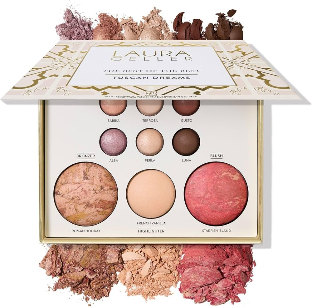 LAURA GELLER NEW YORK The Best of the Best Baked Palette - Tuscan Dreams - Full Size - Includes B... | Amazon (US)