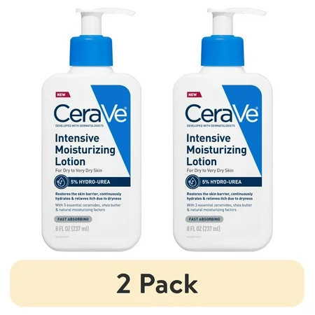 (2 pack) CeraVe Intensive Moisturizing Body Lotion for Dry to Very Dry Skin + Itch Relief | Walmart (US)