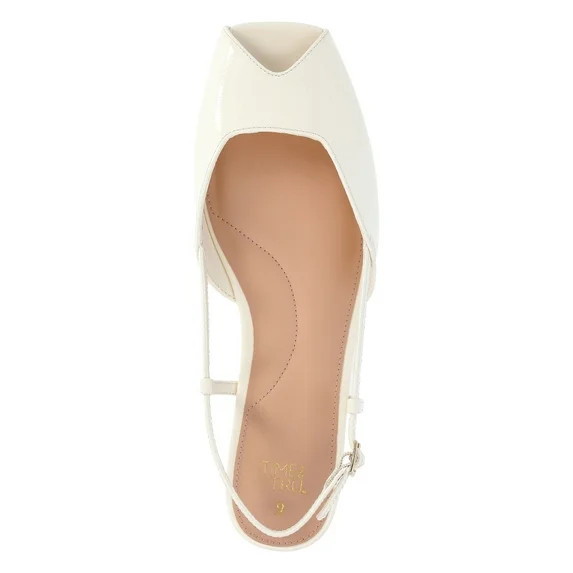 Time and Tru Women's Peep Toe Slingback Shoes | Walmart (US)